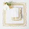 Mrs. Alice White & Gold Laurel Napkins (Set of 4)< Napkins