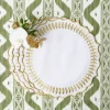 Mrs. Alice White & Gold Laurel Placemats (Set of 4)< Placemats