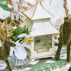 Mrs. Alice White & Gold Pagoda Lantern Set< Year-round Decorations | Christmas Decorations