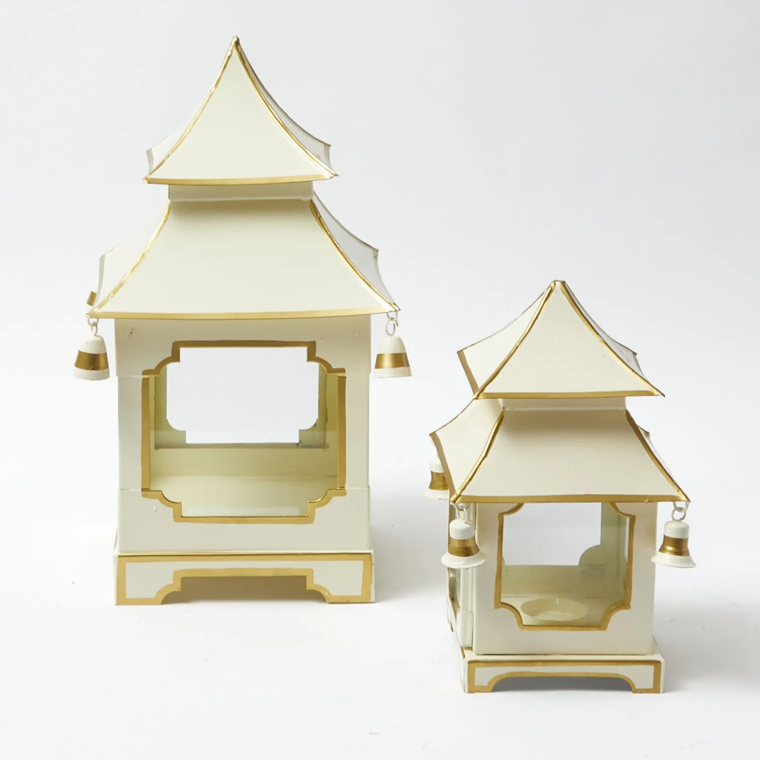 Mrs. Alice White & Gold Pagoda Lantern Set< Year-round Decorations | Christmas Decorations