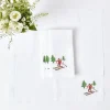 Mrs. Alice White Embroidered Skier Napkins (Set of 4)< Napkins
