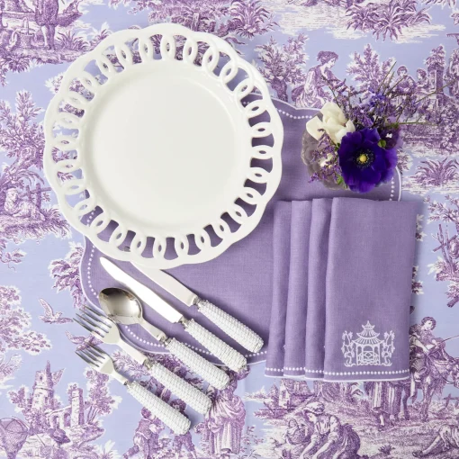Mrs. Alice White Lace Dinner Plates (Set of 4)< Dinner Plates | Crockery Sets