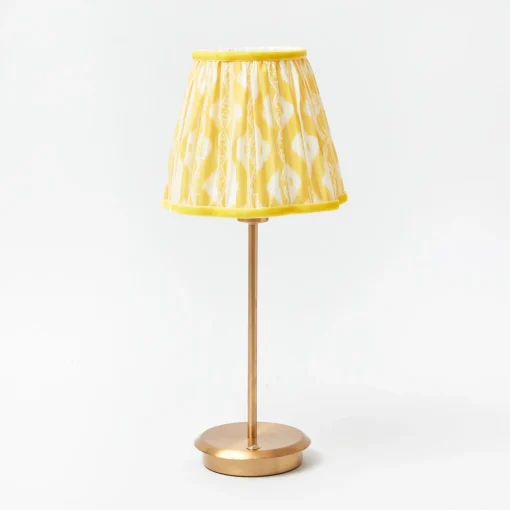 Mrs. Alice Yellow Ikat Lampshade (18cm)< Lampshades