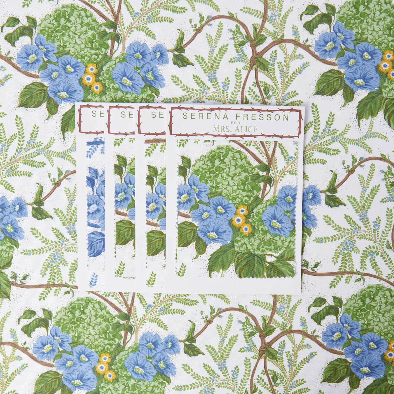 Mrs. Alice Yellow Lady Isabella's Garden Fabric< Serena Fresson Fabrics